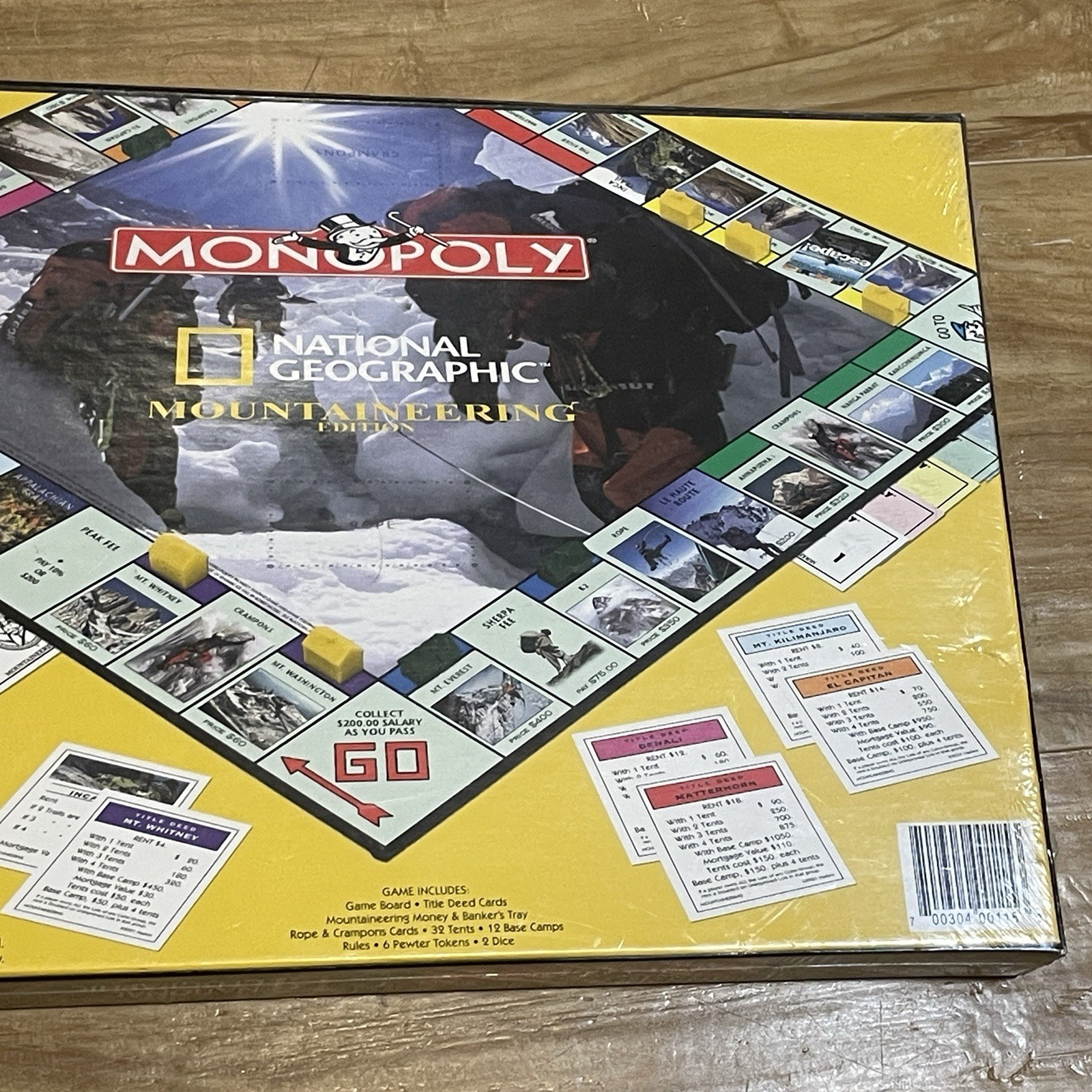 Vintage Monopoly National Geographic Mountaineering Edition 2001 Game Sealed