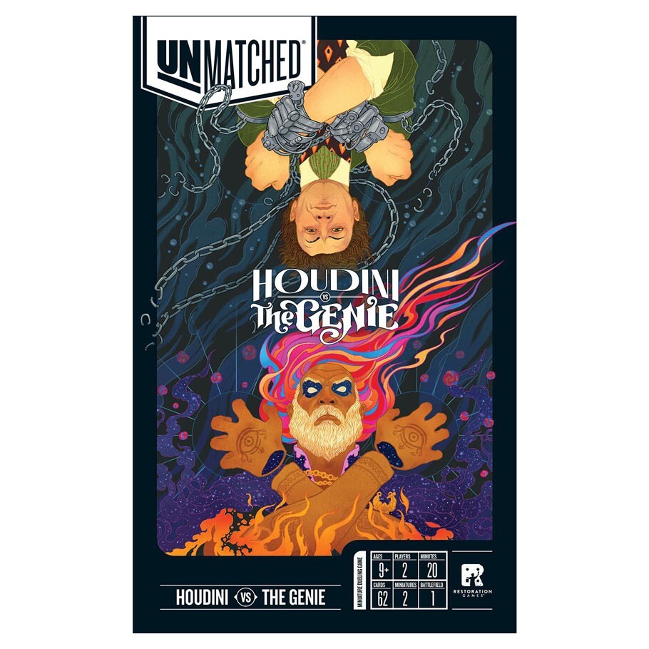 Unmatched Board Game Houdini & The Genie Restoration Games
