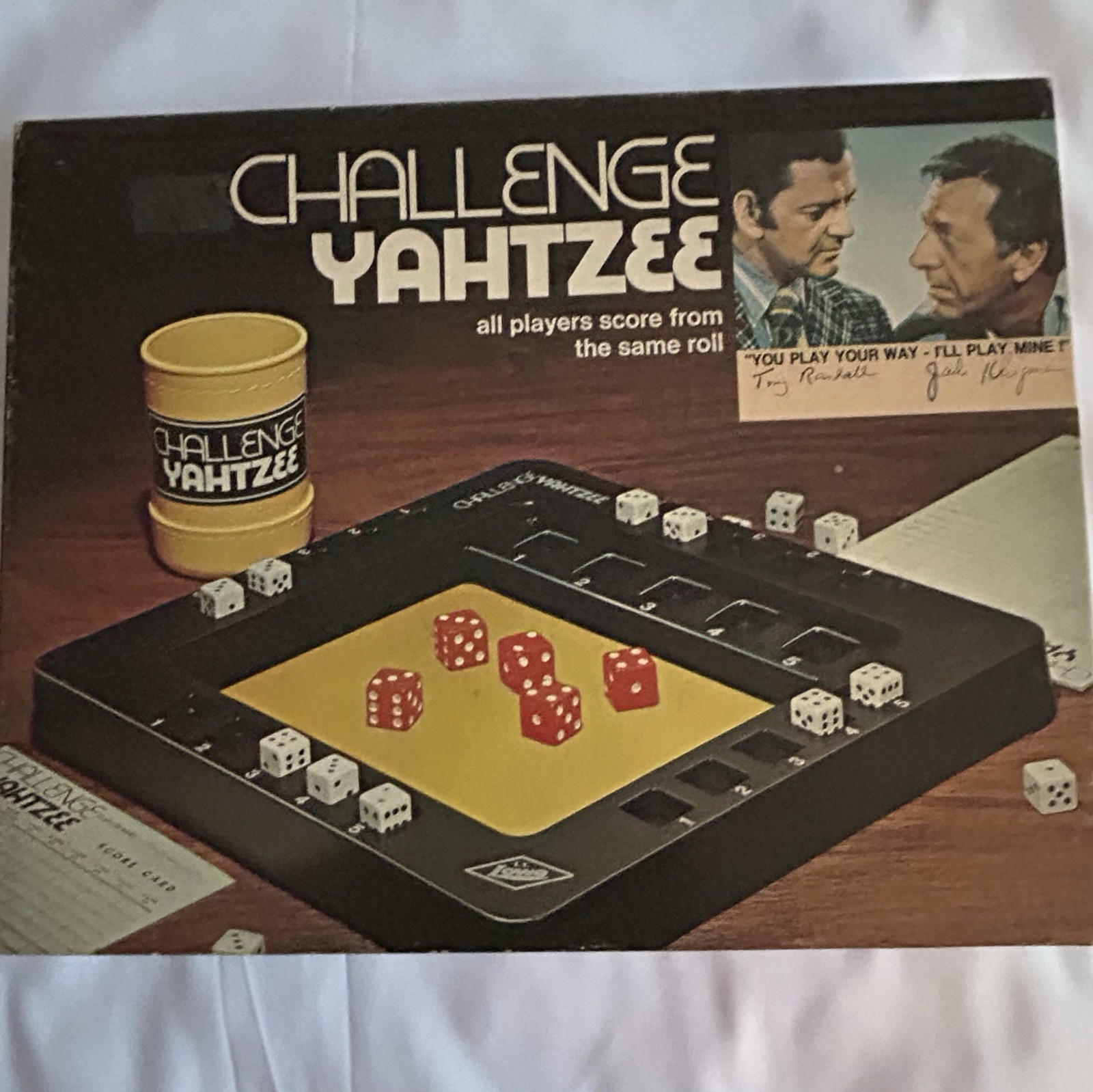 Vintage 1974 Challenge Yatzee Game With Odd Couple Endorsements