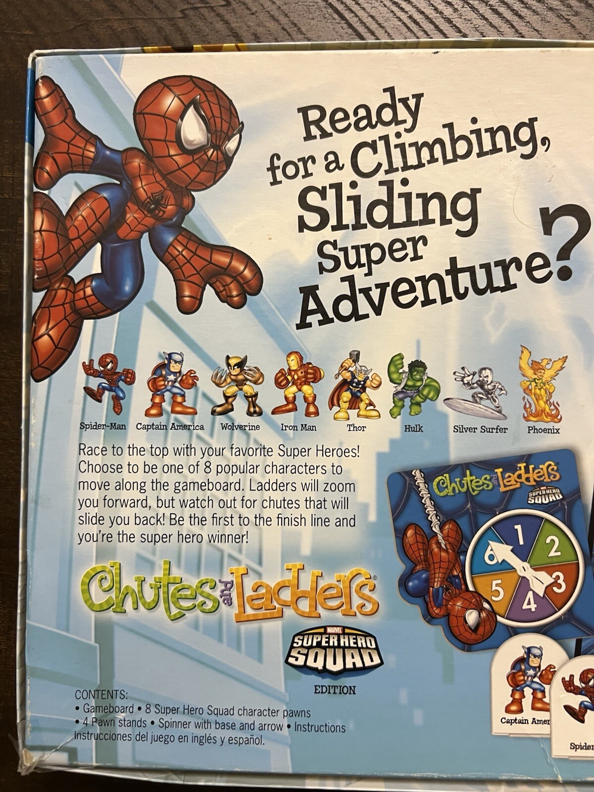 Marvel Super Hero Squad Chutes And Ladders (2008, Hasbro) Complete