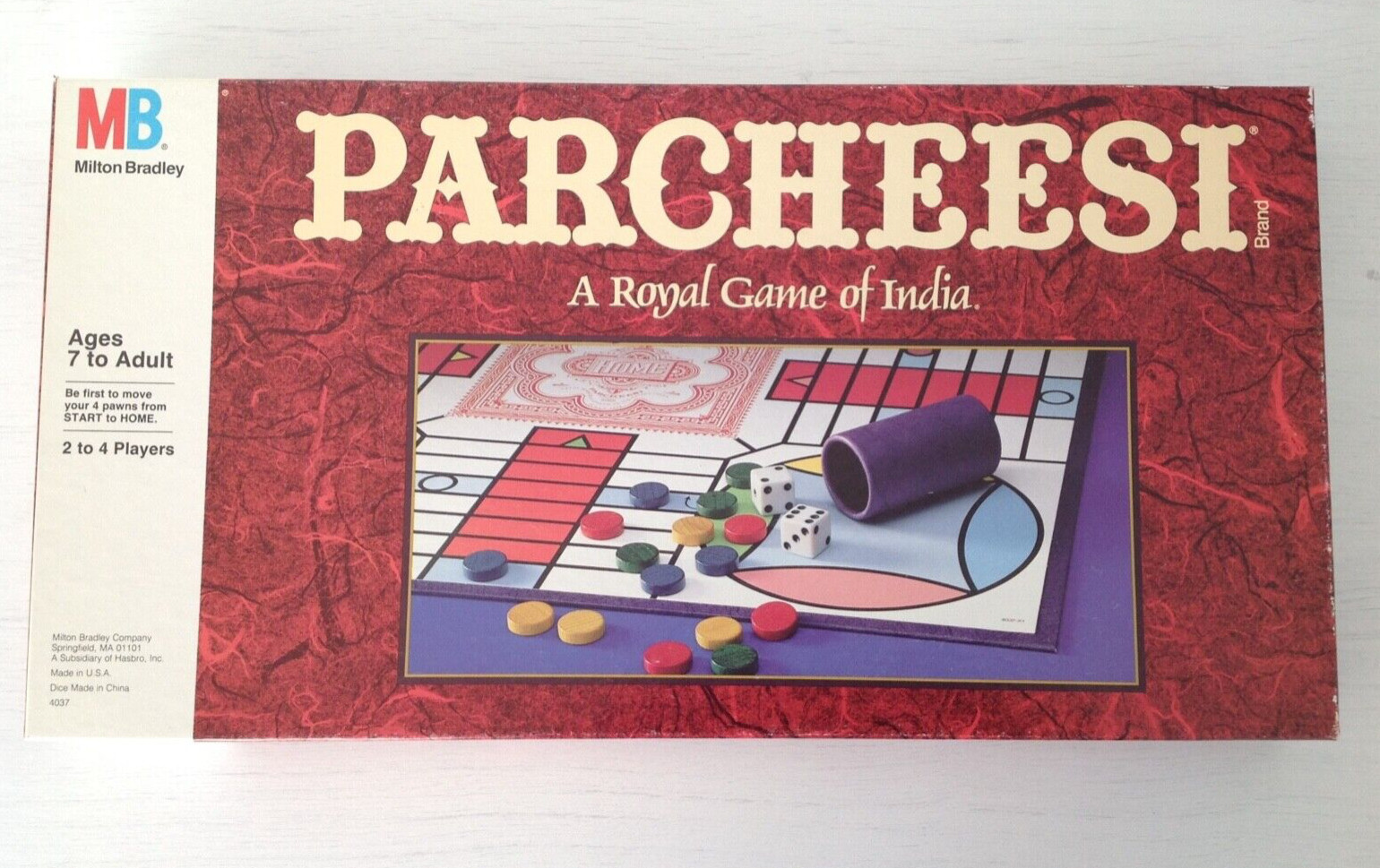 Vintage Milton Bradley PARCHEESI – Royal Game Of India – 1989 – Complete