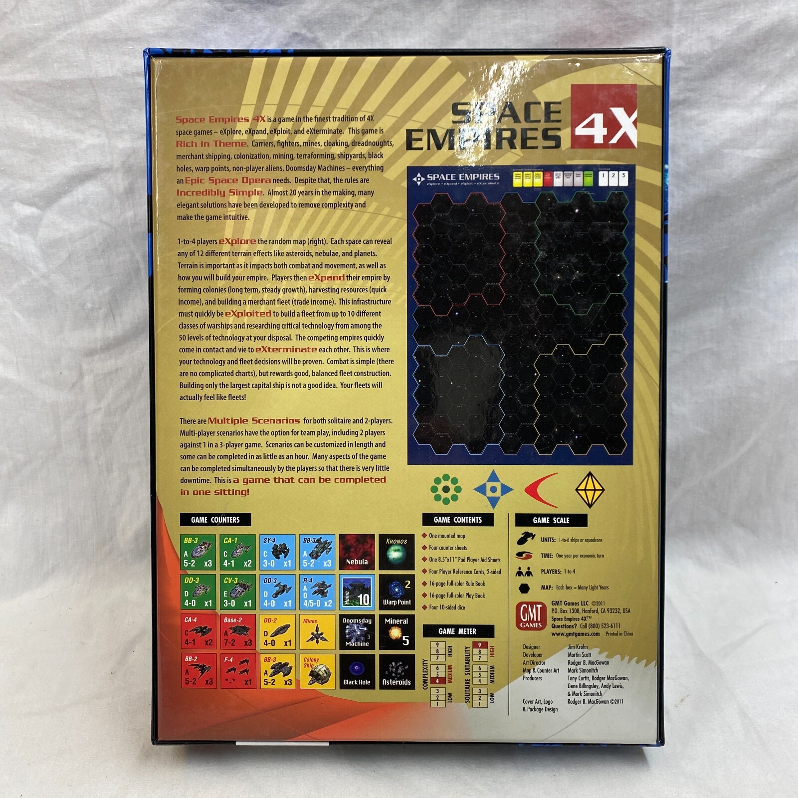 Space Empires 4X Board Game GMT Games 2011 2nd Printing EX/EX