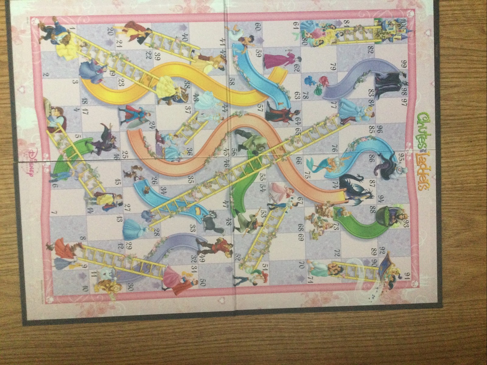 Disney Princess Chutes and Ladders by Hasbro 100% Complete 2009