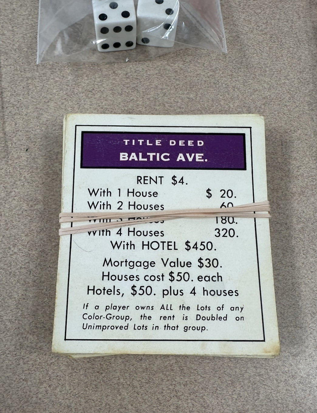 Vintage Braille and Low Vision Monopoly 1986 Regular Components Included READ