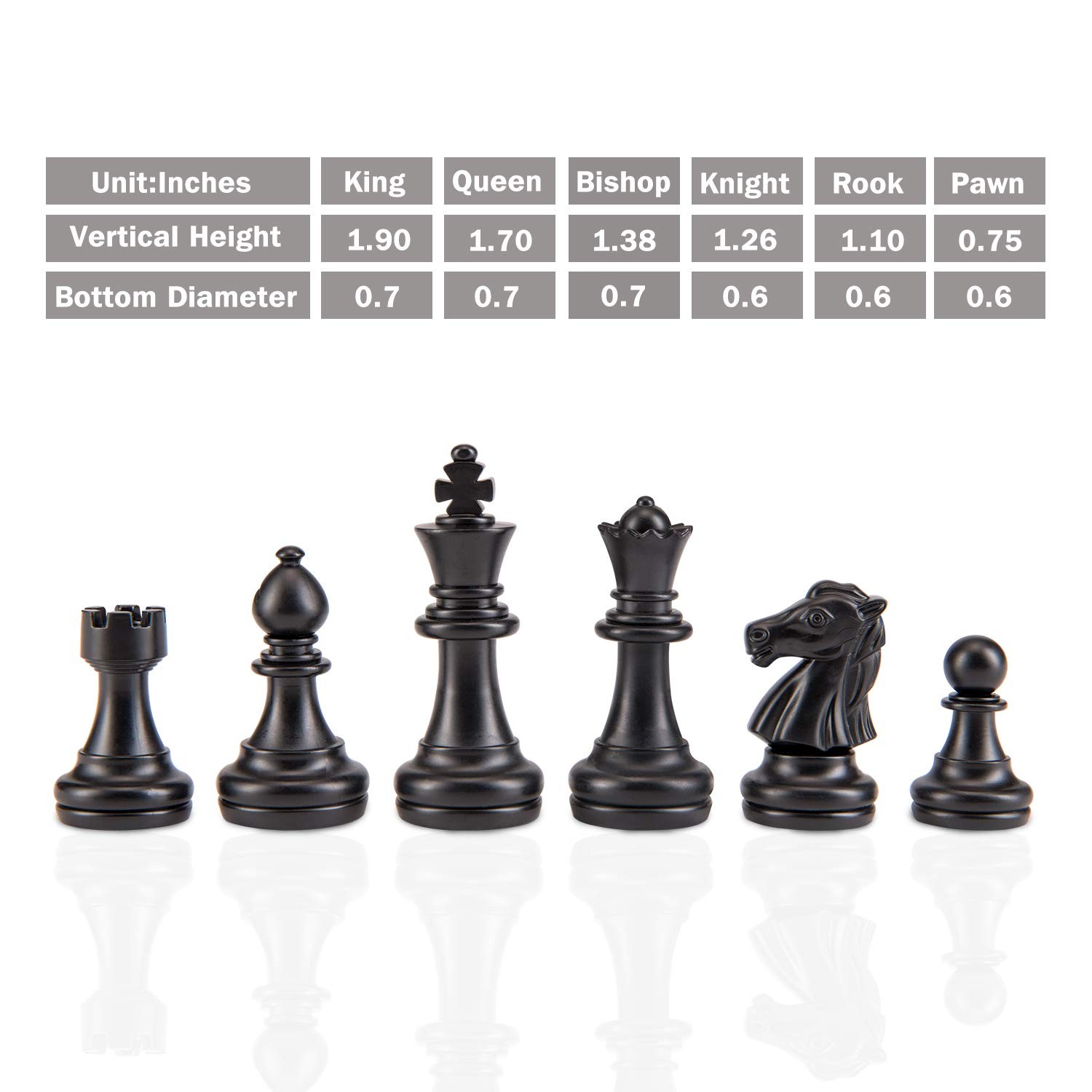 10 Inches Magnetic Travel Chess Set with Folding Chess Board – 2 Extra Queens…