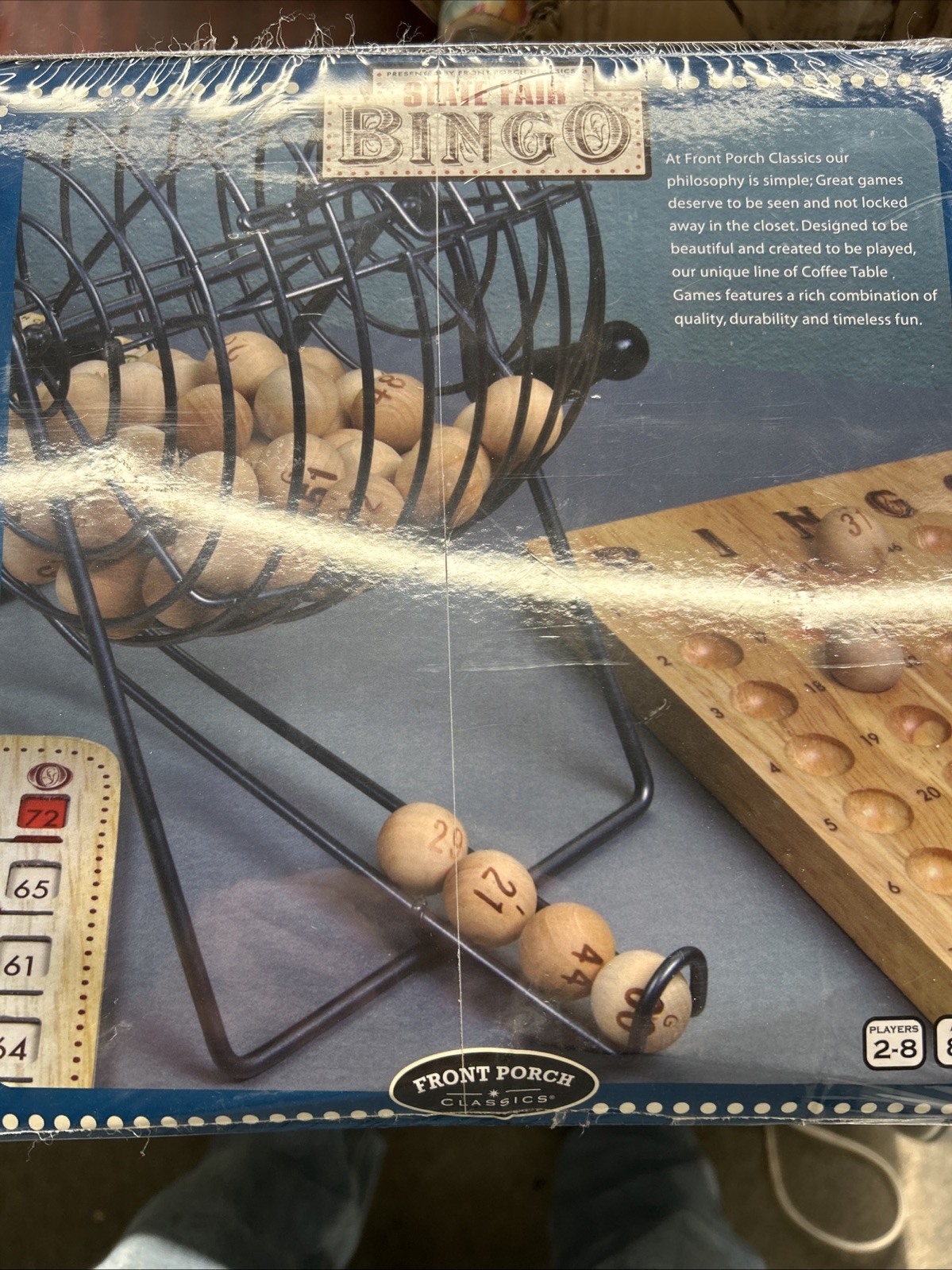 Front Porch Classics Deluxe State Fair Bingo Family Game New Sealed