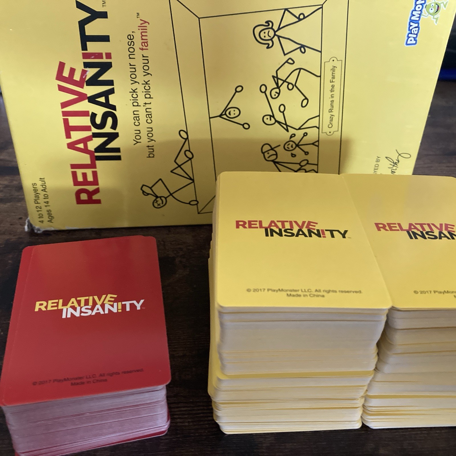 Relative Insanity Party Game Jeff Foxworthy Family Card Game Complete Edition
