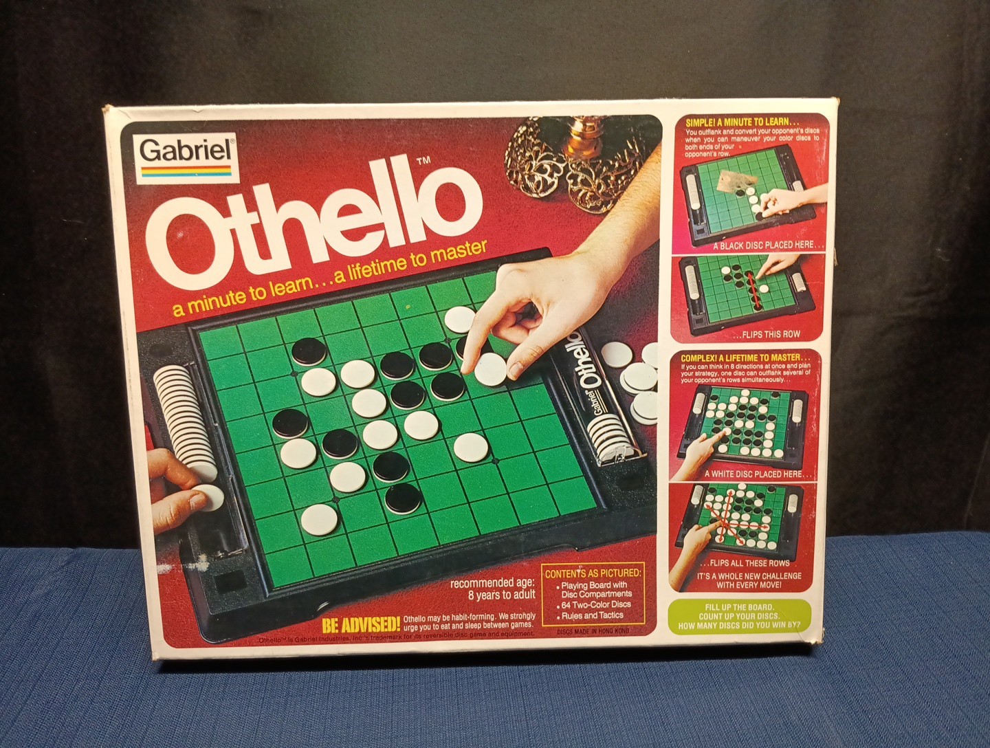 Rare New!! Vintage Othello Board Game Gabriel Complete Unused Sealed Chips 1977