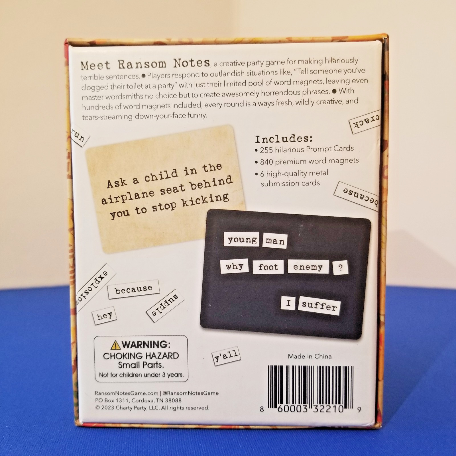 Ransom Notes Game Complete Charty Party 2023 Word Magnets Complete