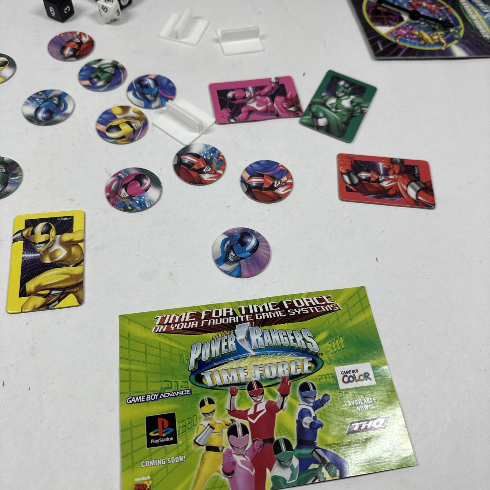 Power Rangers Board Game 2001 Missing 1 Pink Disk