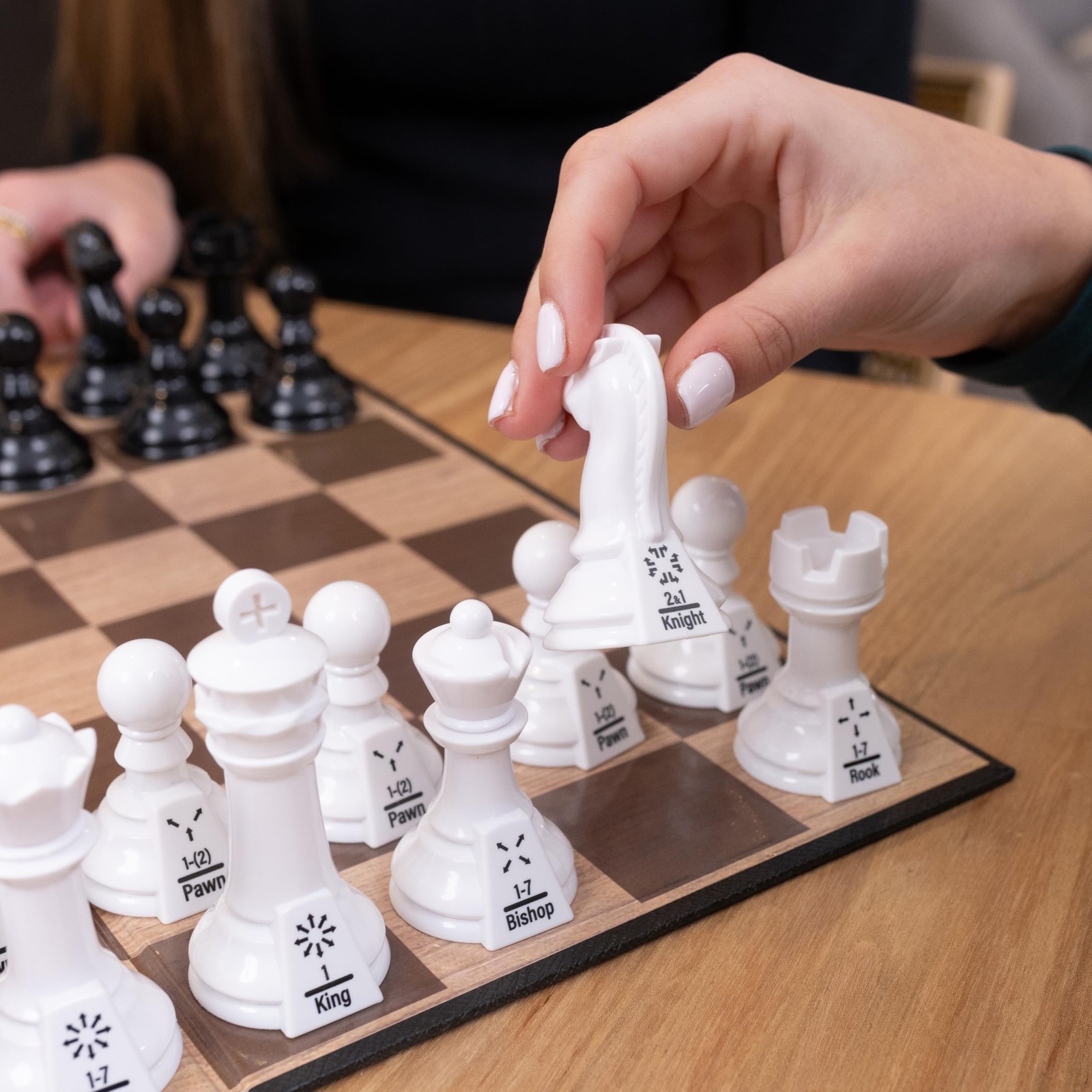 Games Chess Teacher Set Educational Chess Board with Movement Indicators, Pe…