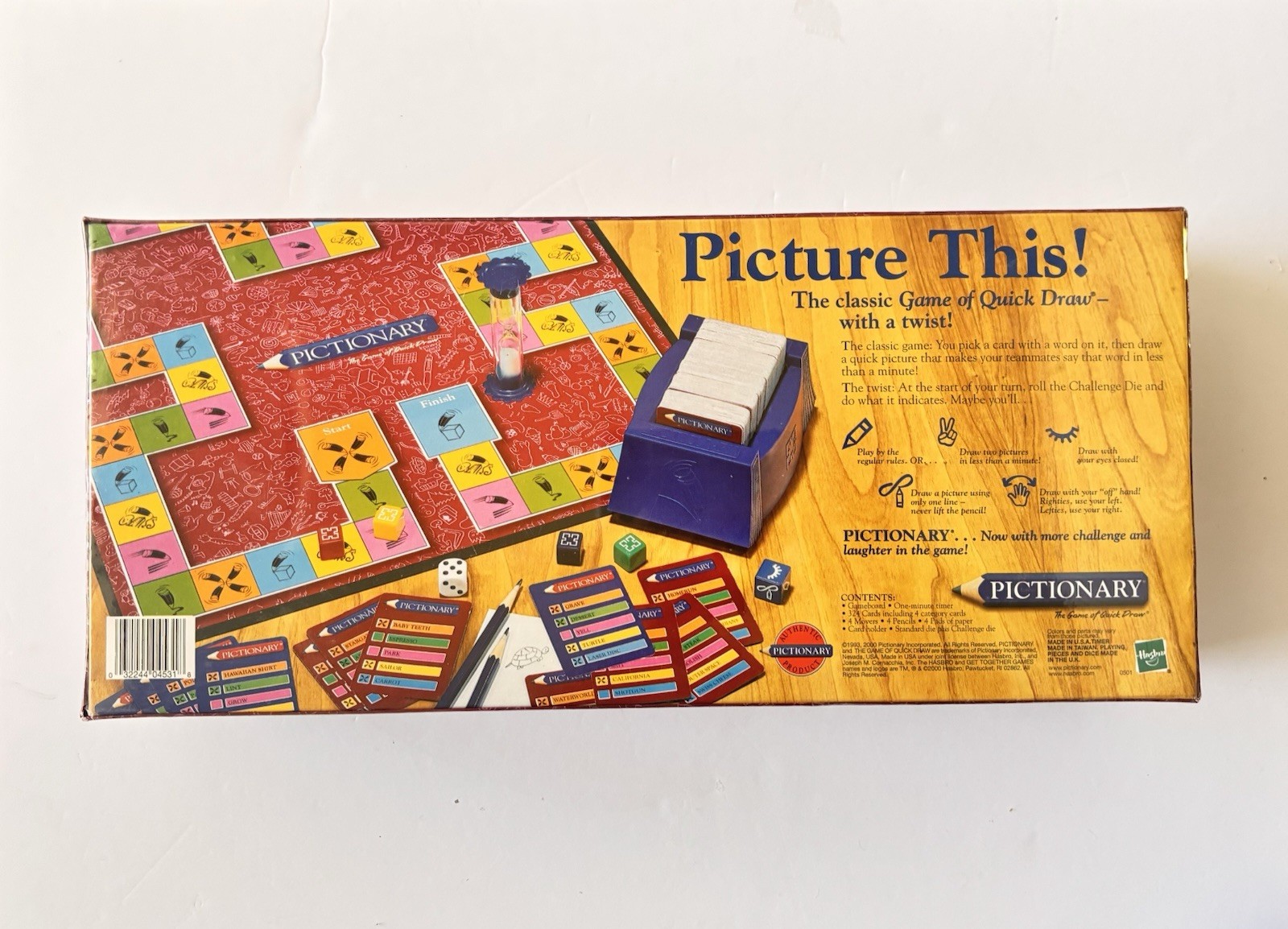 Pictionary Board Game Family Party Drawing Game Factory Sealed Hasbro New