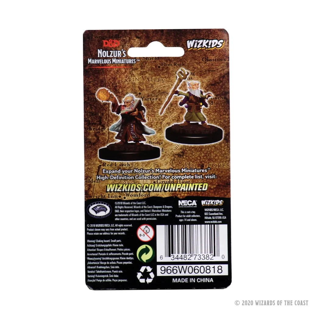 DUNGEONS & DRAGONS MARVELOUS MINIATURES ~ GNOME MALE WIZARD