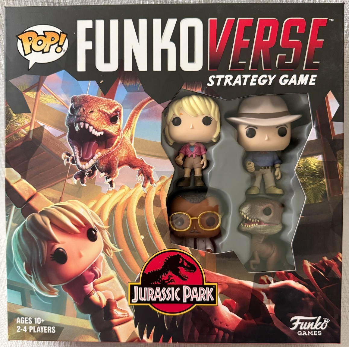 Funko Pop FunkoVerse Jurassic Park 100 Strategy Game New Sealed 2020