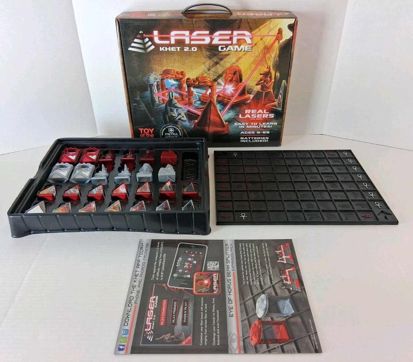 Laser Khet 2.0 Strategy Board Game Mensa Toy Of The Year Finalist TESTED WORKS!