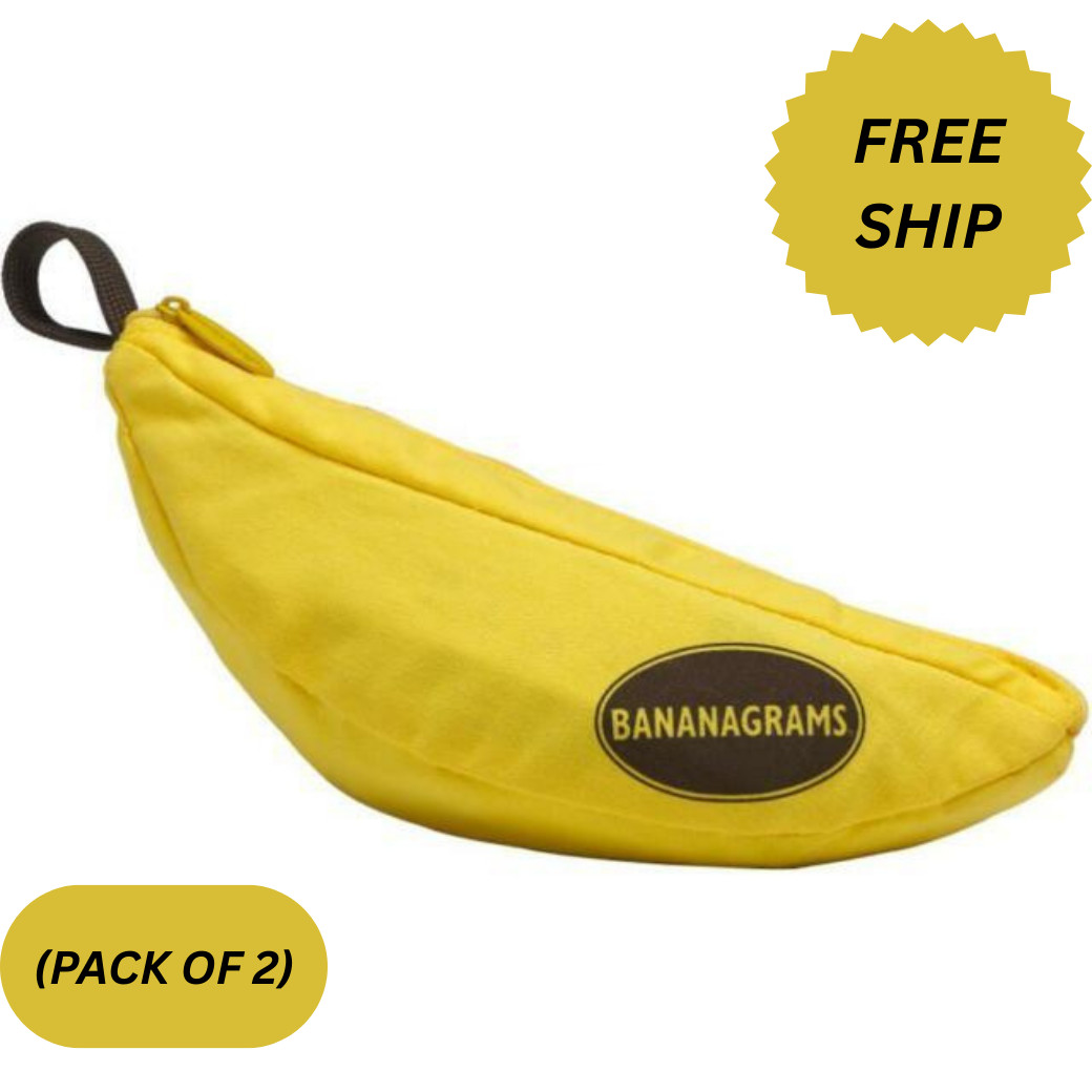 Bananagrams Original Word Game (Pack of 2 Combo Bundle) FREE SHIP