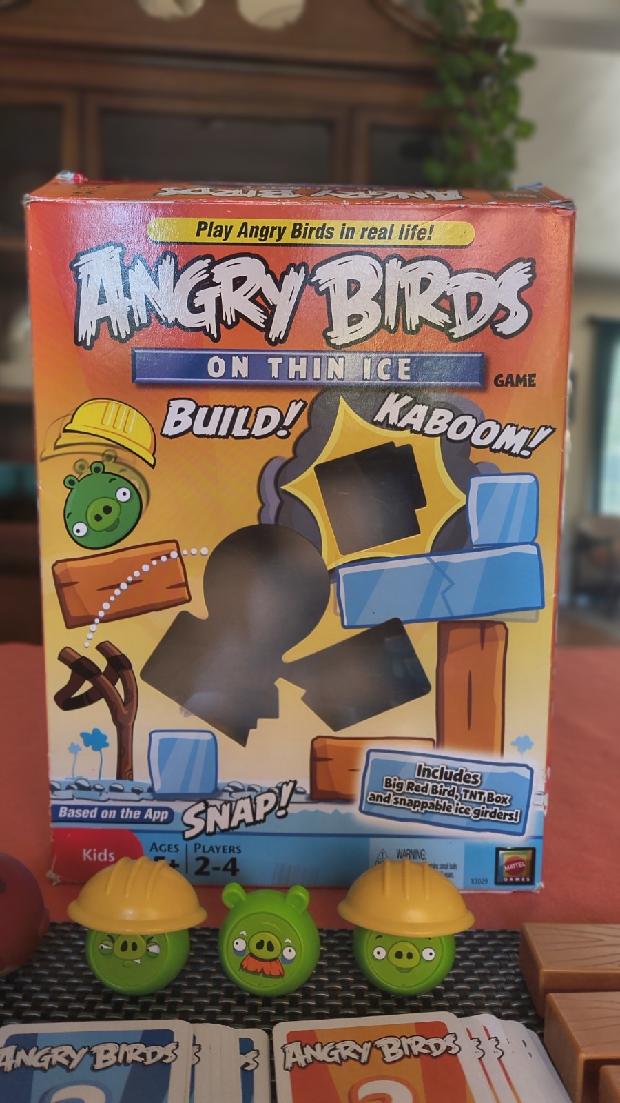 Angry Birds On Thin Ice Game Build Kaboom X3029 2011 Mattel COMPLETE