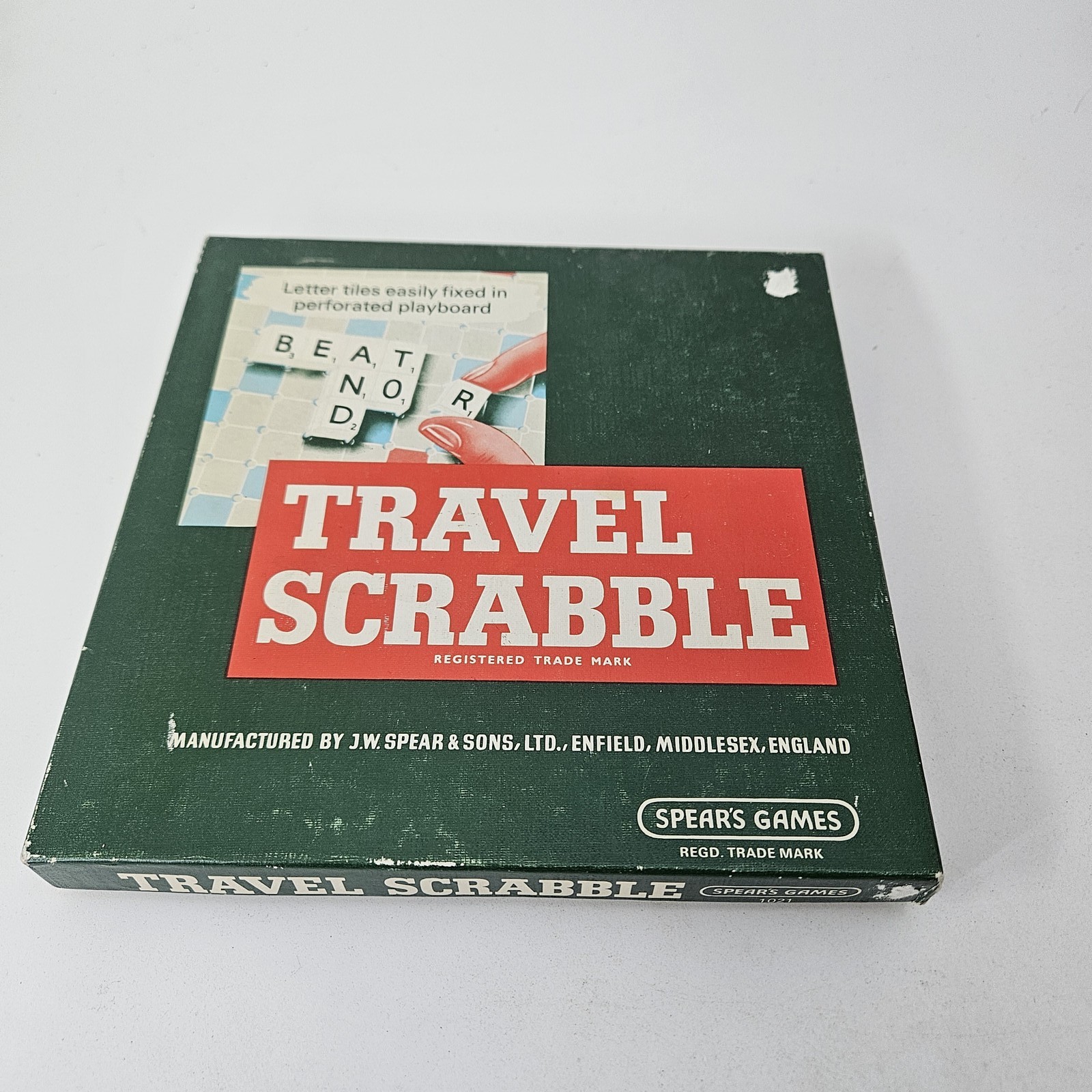 Vintage Travel Scrabble Board Game by Spear’s Games – Complete w/ Tiles & Rules