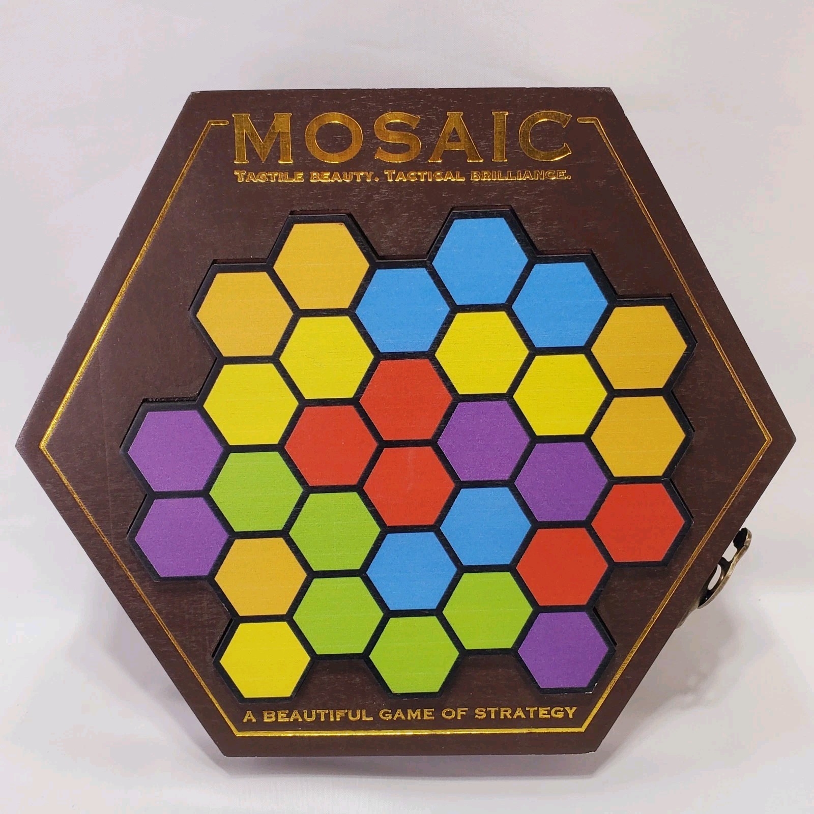 MOSAIC Game Tile Placement Colorful Strategy Board Game ▪︎ Wood Box