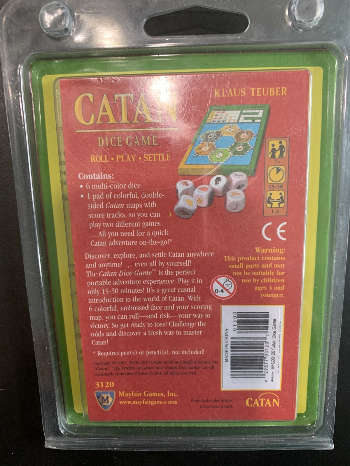 NEW Catan Dice Game Clamshell Edition Catan Studios CN3120 Settlers Family