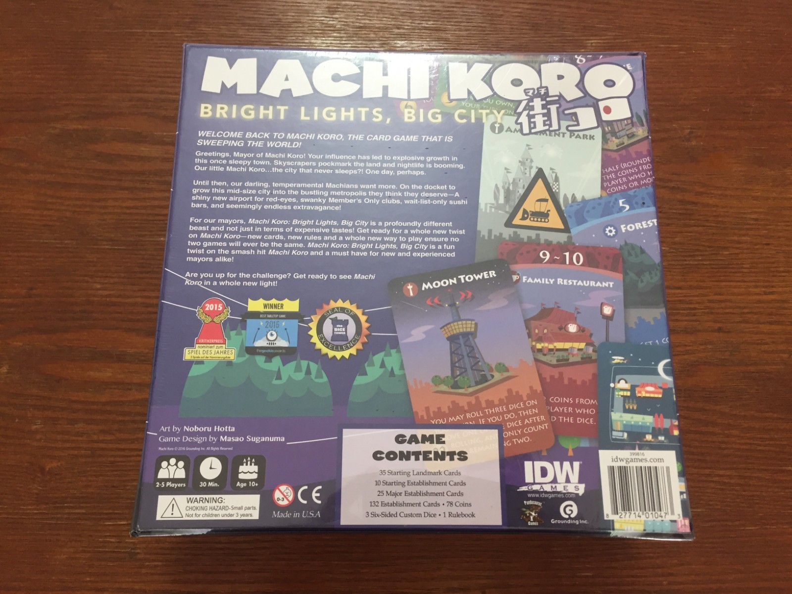 Machi Koro Bright Lights Big City Card Game by IDW Games Target Exclusive – New