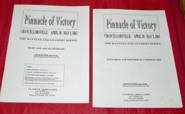 Clash of Arms : CHANCELLORSVILLE – Pinnacle of Victory 1863 Game (UNPUNCHED)