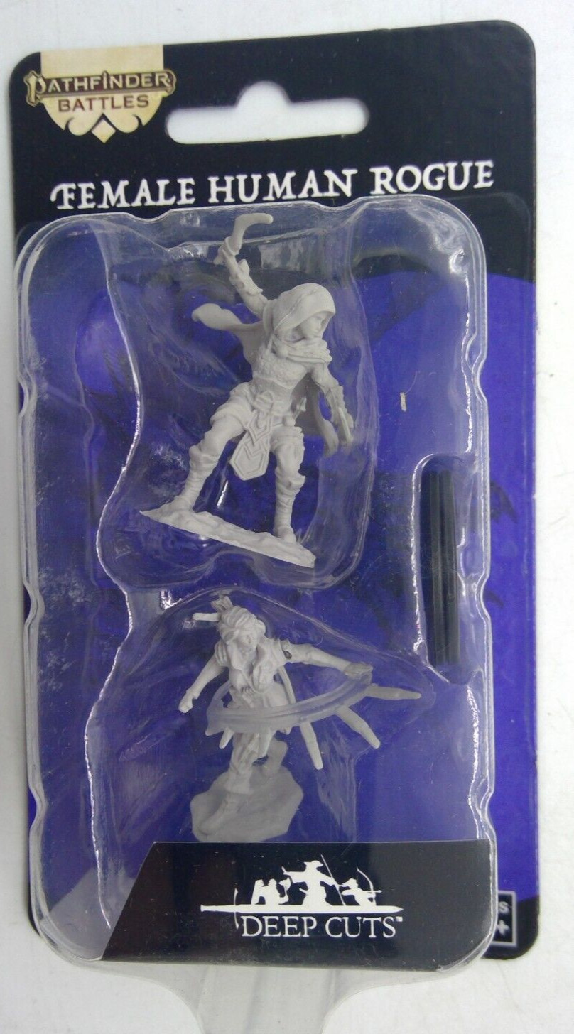 PATHFINDER BATTLES MINIATURE ~ FEMALE HUMAN ROGUE