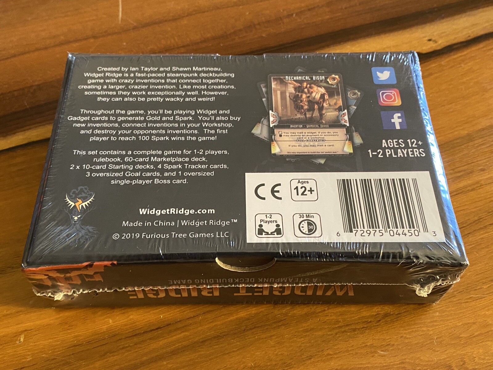 Widget Ridge Steampunk Deckbuilding Game Furious Tree Games New Sealed 2019 b1