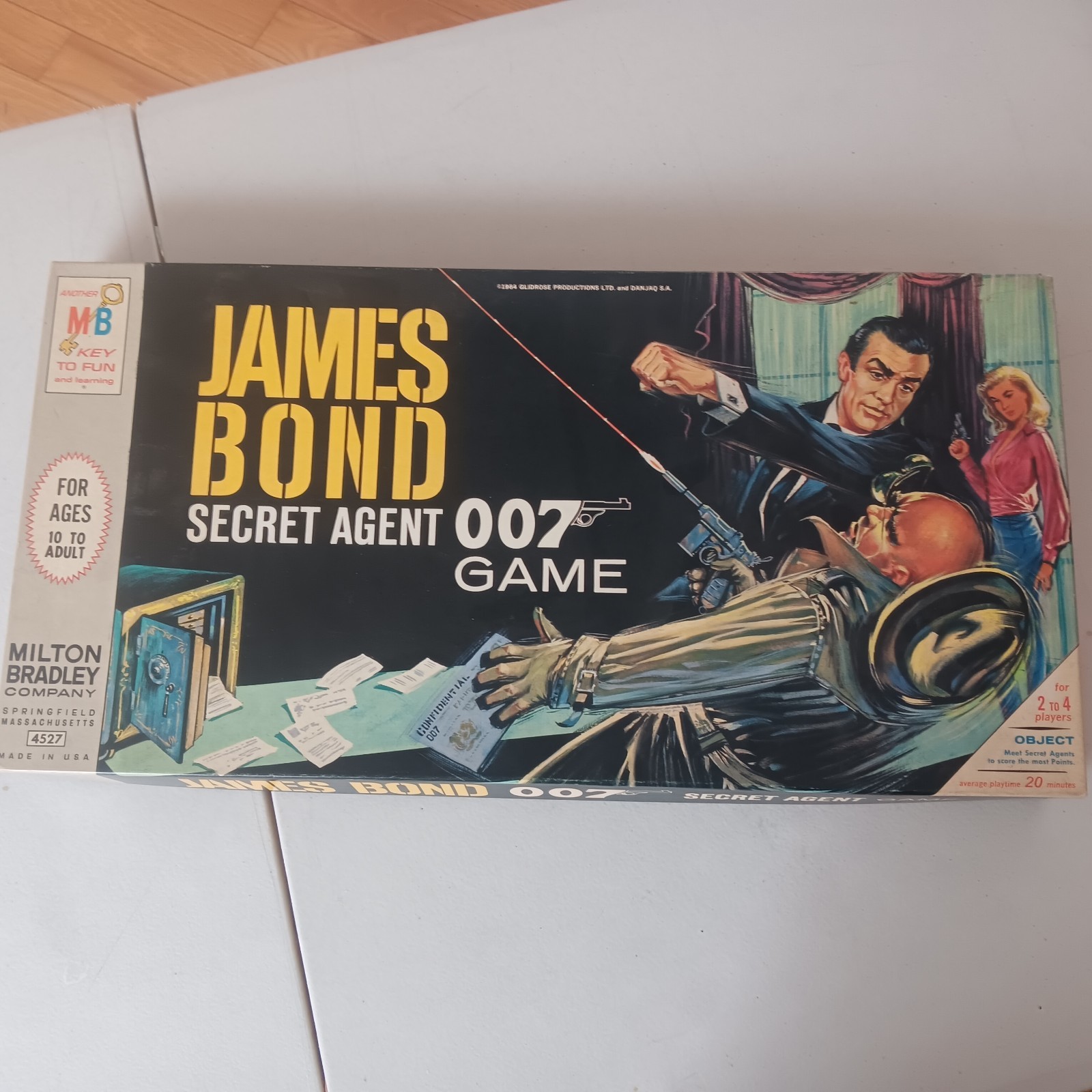 1964 Milton Bradley-James Bond Secret Agent 007 Game Blonde Version. 💯COMPLETE