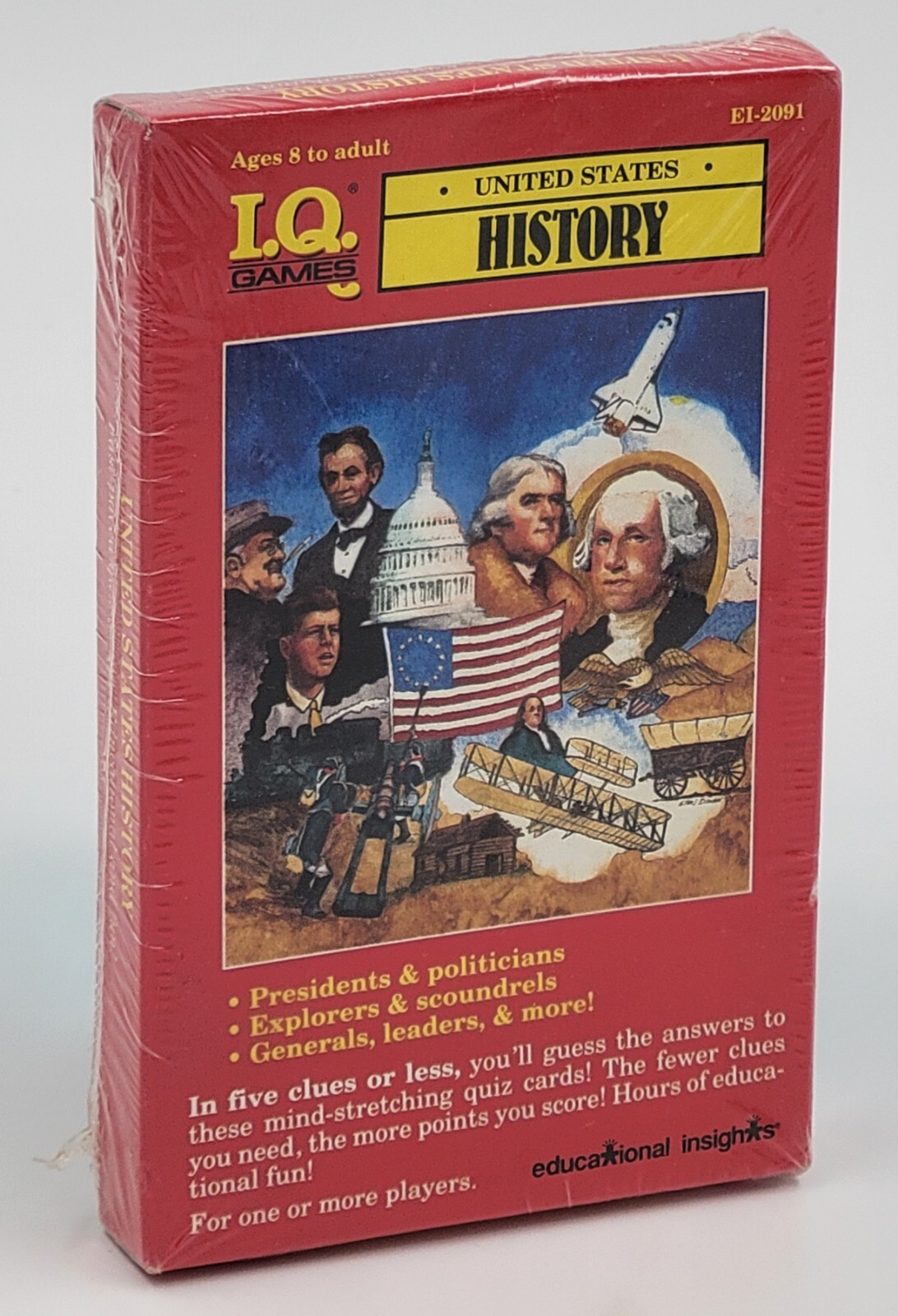 IQ Games United States History I.Q. Games New! Sealed!Vintage 1991