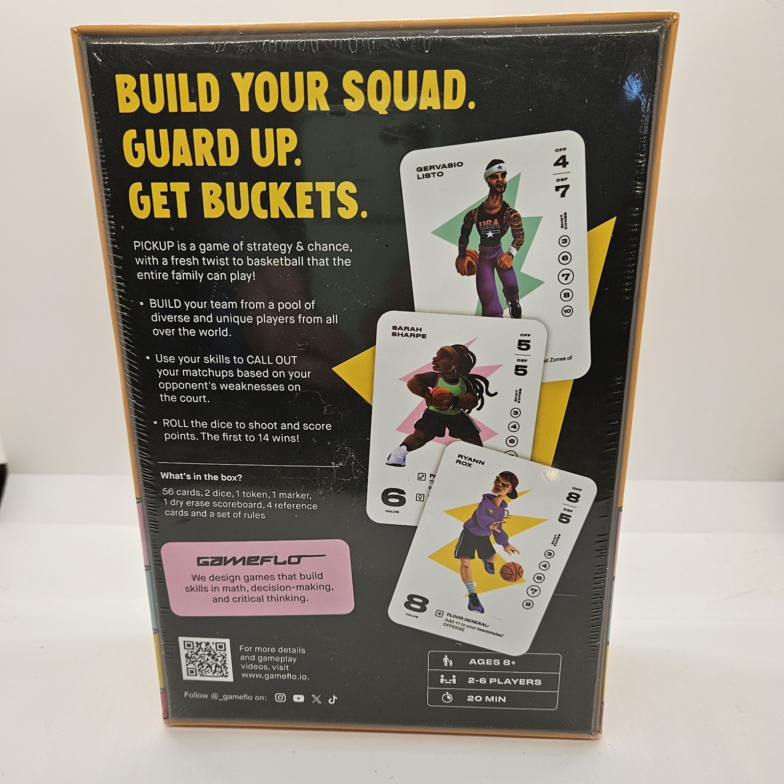 Pickup Basketball Card Game Gameflo Ages 8+ 2–6 Players New Sealed