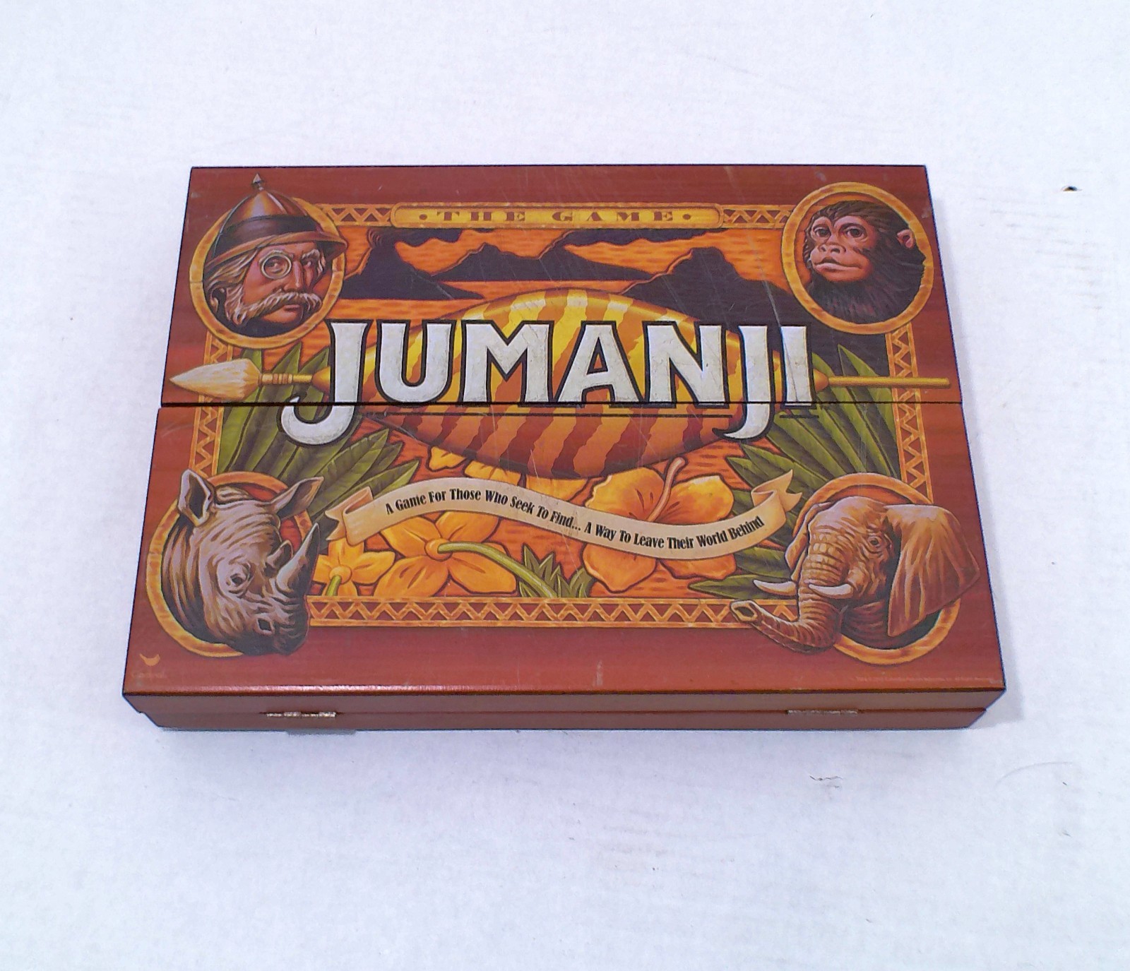 Jumanji Board Game Wooden Box Deluxe Edition Complete!