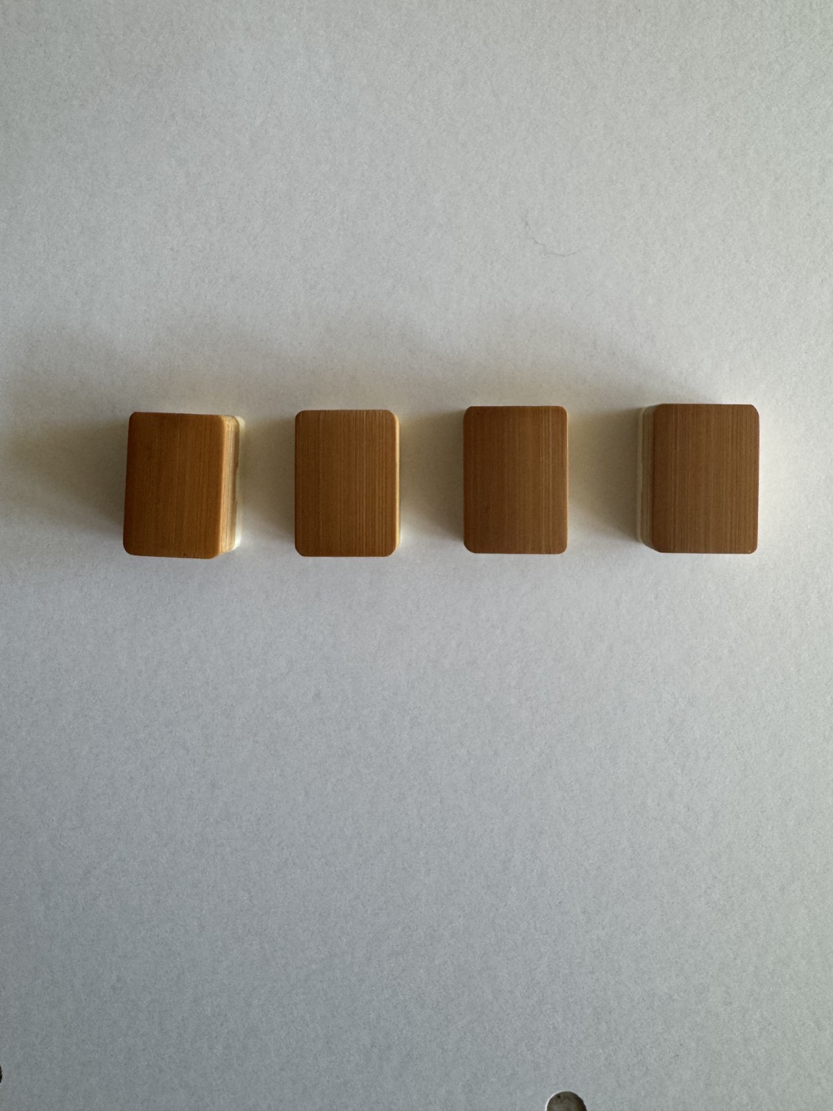 mahjong mahjongg mah jong mah jongg Bone Bamboo 4qty Blank Tiles