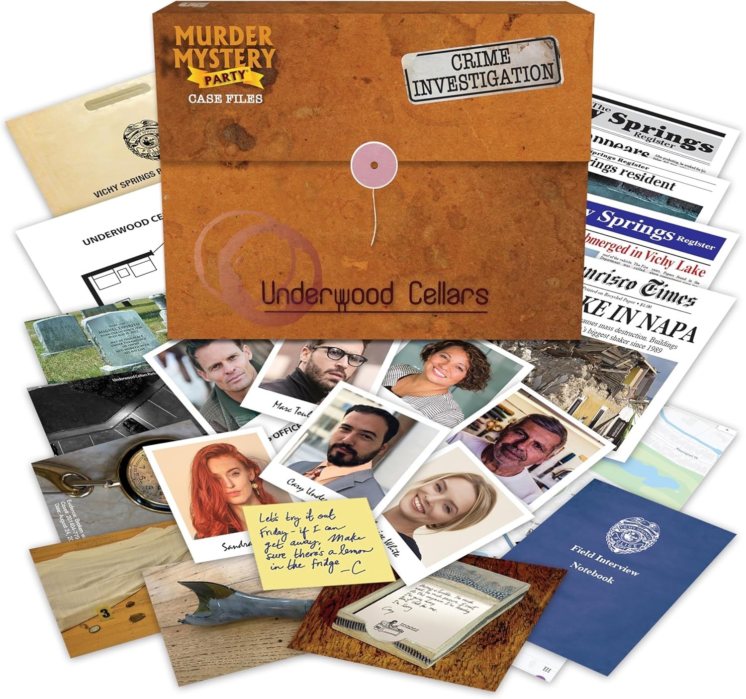 Unravel a 20- Mystery with Interactive Case Files – Perfect for Parties!