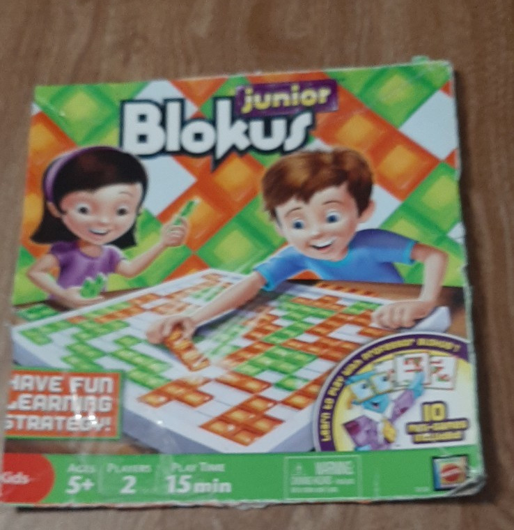 2 Games Blokus Board Game AGE 7 + & Blokus Junior Age 5 Strategy Educational
