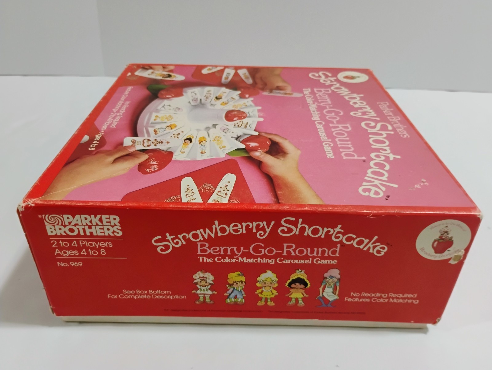 Vintage 1981 Strawberry Shortcake Berry-Go-Round Color Matching Carousel Game…