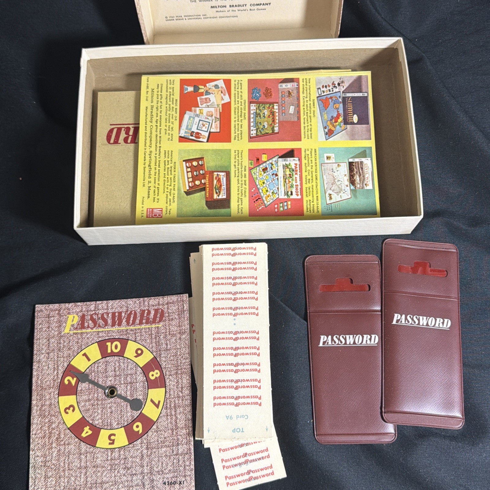 Vintage 1962 Milton Bradley Password Game #4260 Volume 2 Complete Made In USA