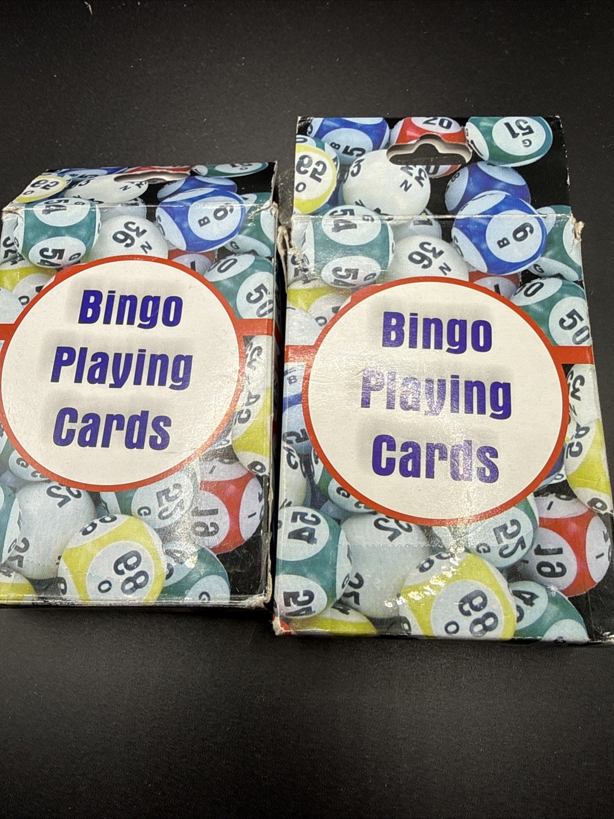 2 Pack Bingo Calling Cards Complete Deck of 75 Numbers B-1 to 0-75