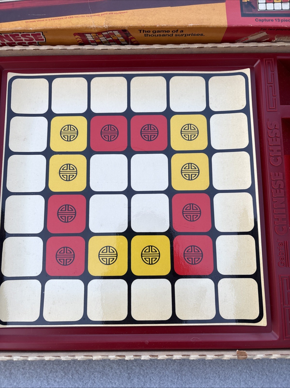Chinese Chess Game Gabriel COMPLETE 1981 The Game Of A Thousand Surprise Vintage