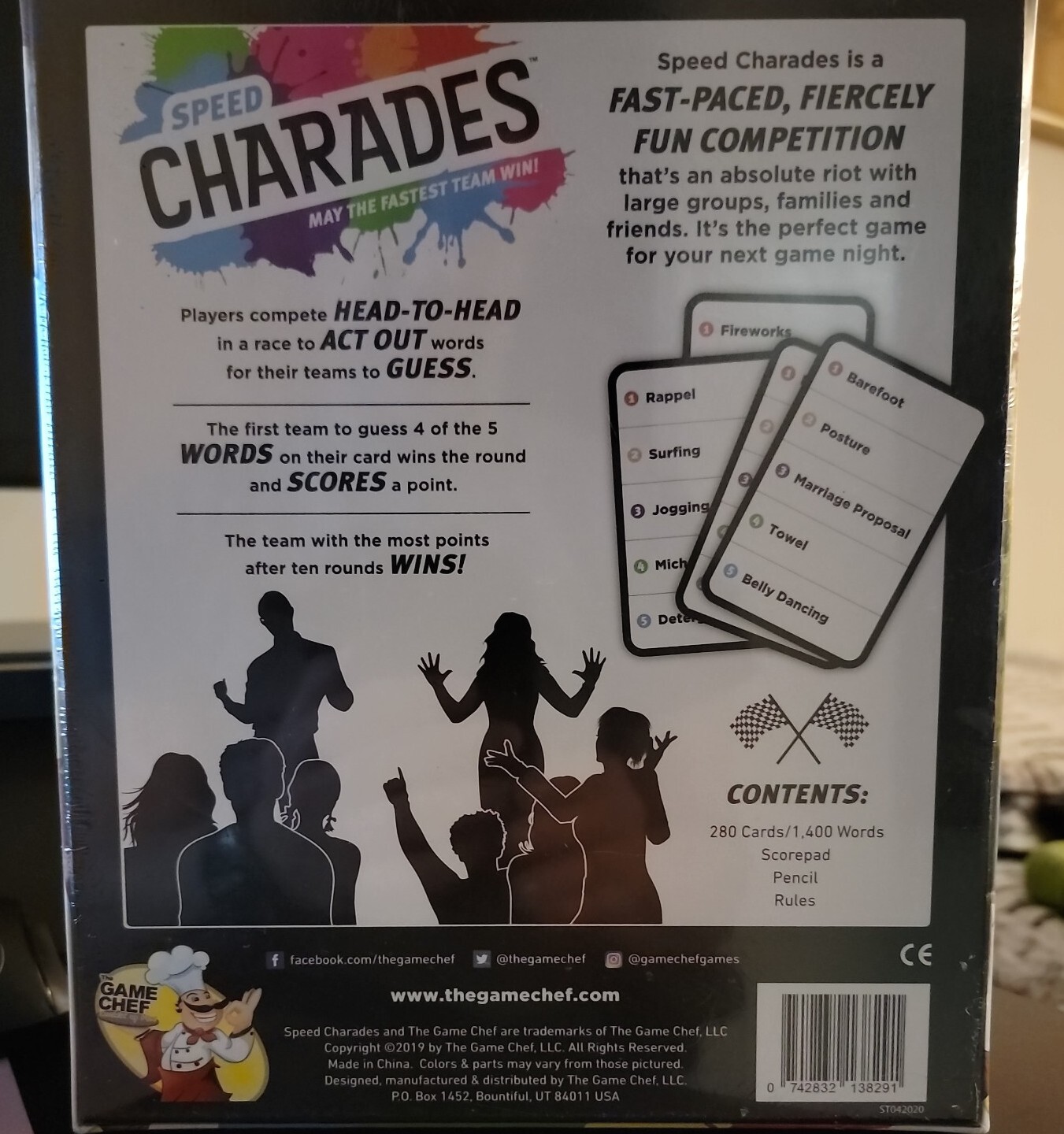 Speed Charades Fast-Paced Family Party Game Board BRAND NEW SEALED