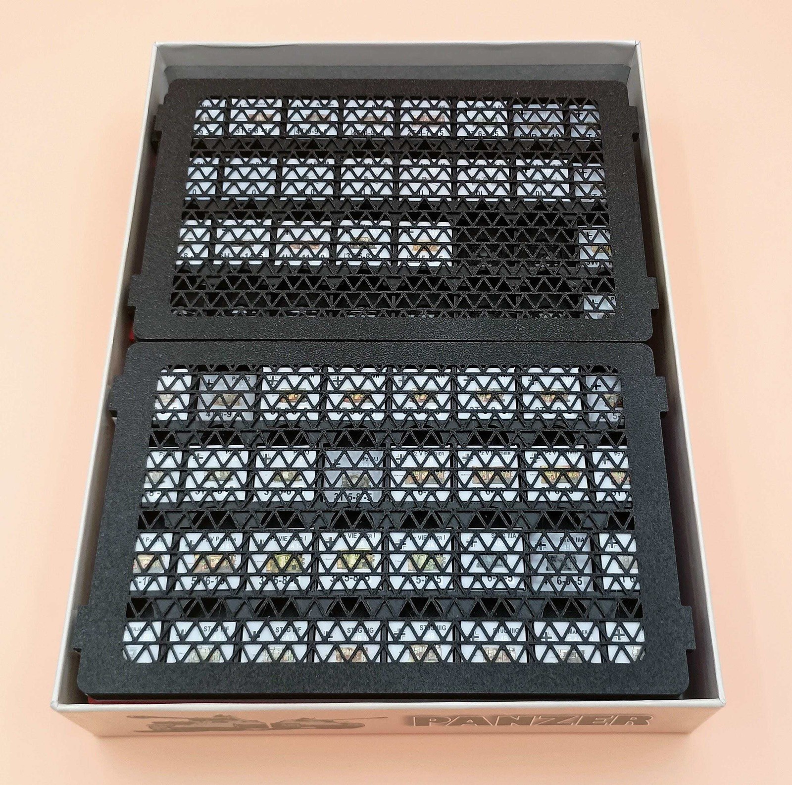 Panzer! All Expansions Compatible Board Game Organizer / Insert