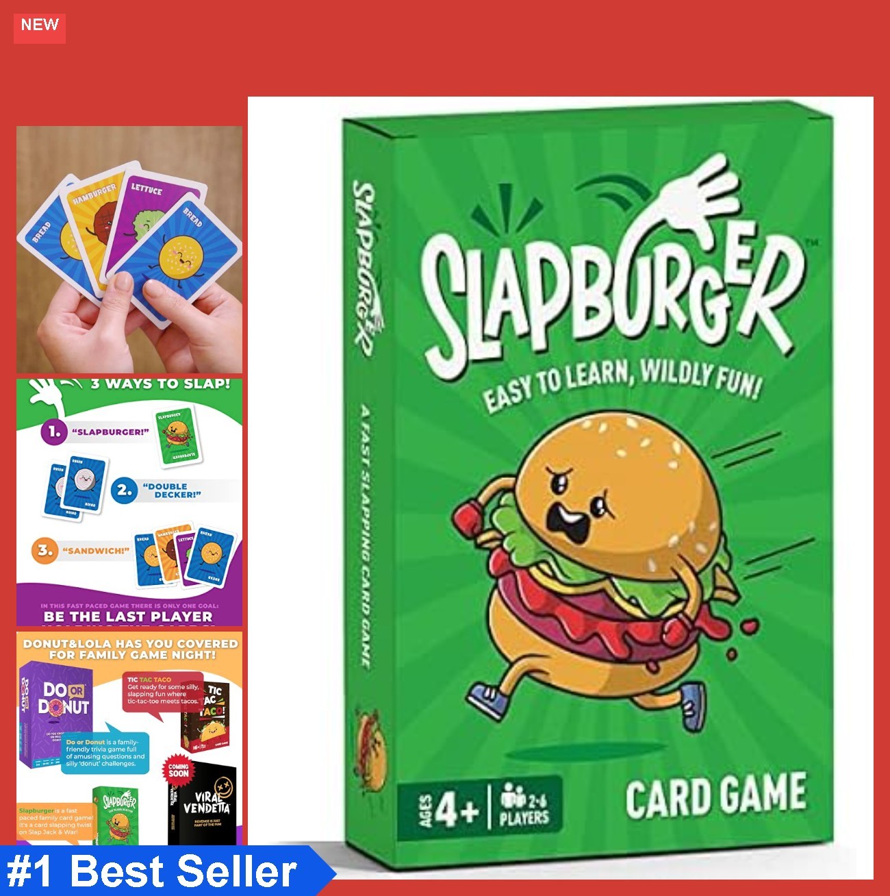 Card Game 2 to 6 Players Fast-Paced Family Fun Ages 4 and Up 15 Minutes Playtime