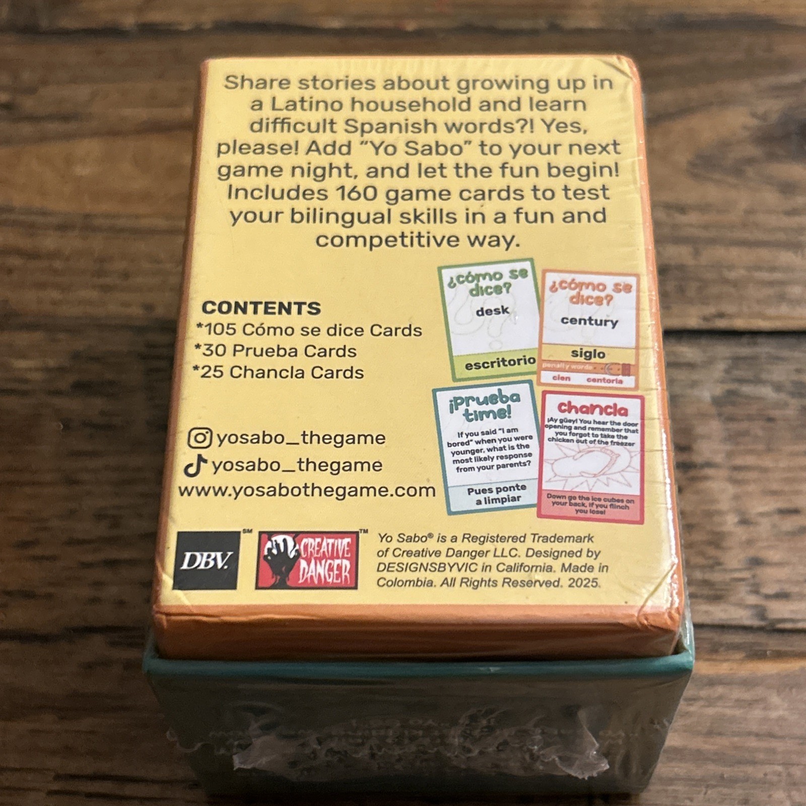 NEW! Yo Sabo Bilingual Card Game Edition 1 Learn Spanish Fun Trivia Challenges