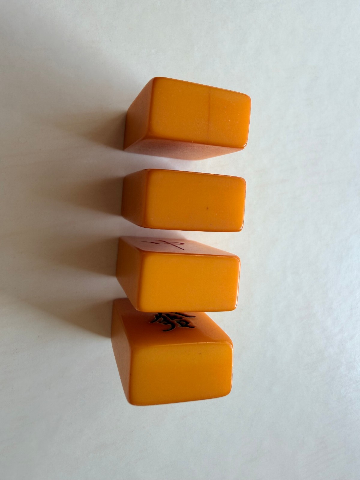 Vintage Mahjong Butterscotch Bakelite Tiles – Lot of #19