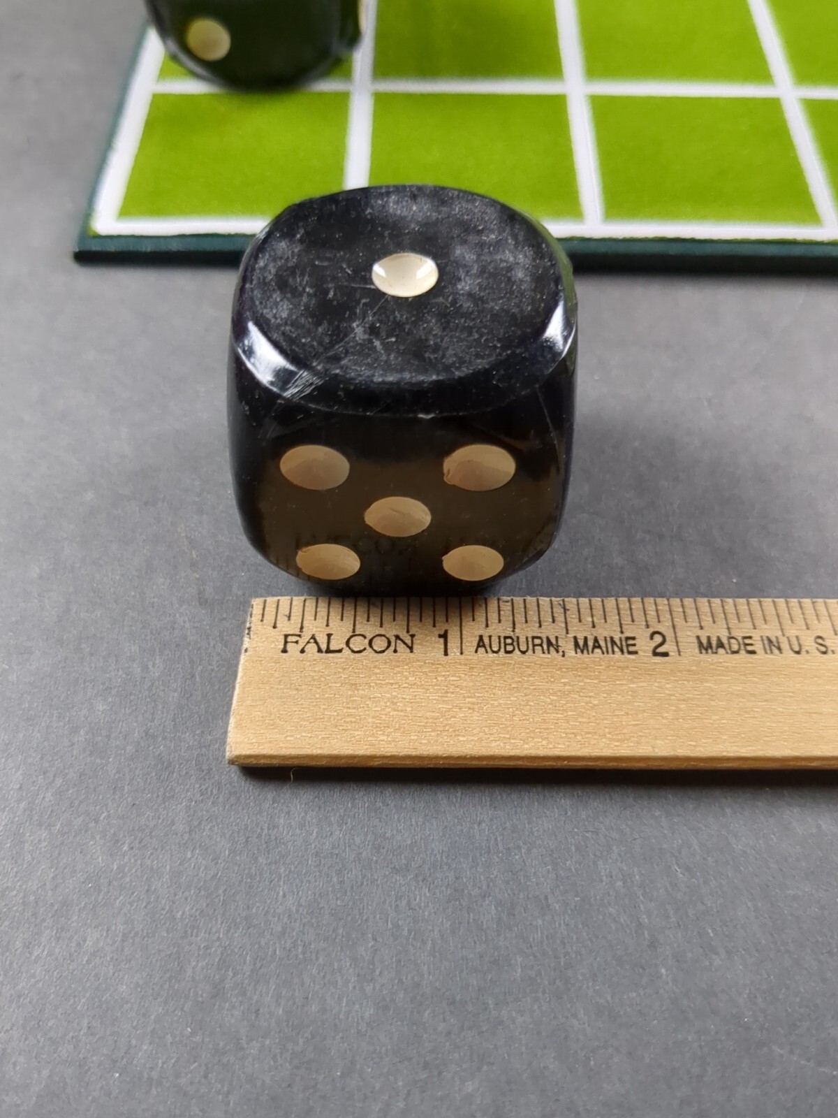 Cube Route Dice Game Vantage Point 1975 Felt Board Jumbo Dice Vintage