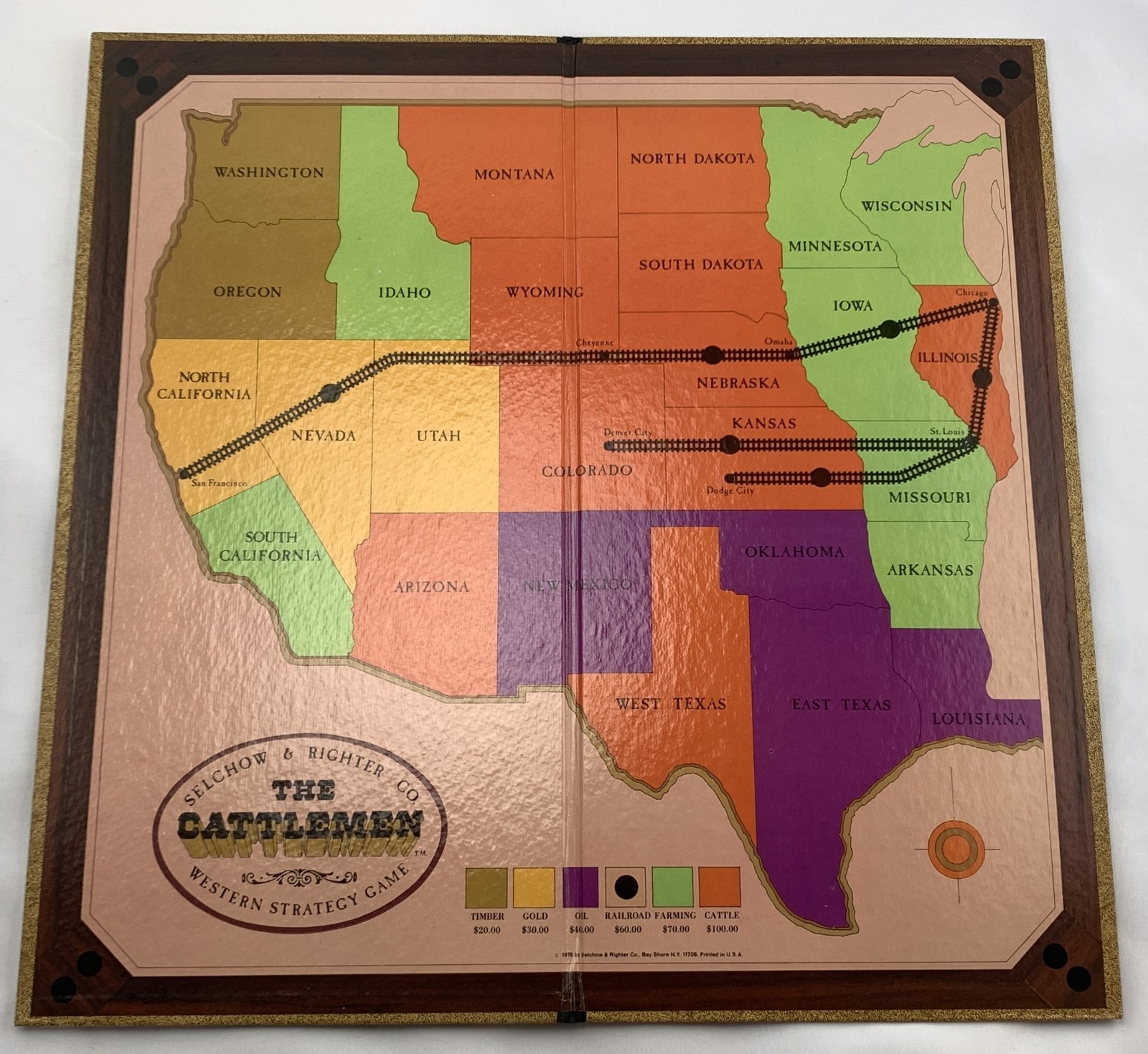 1977 The Cattlemen Game by Selchow and Righter Complete in Very Good Condition