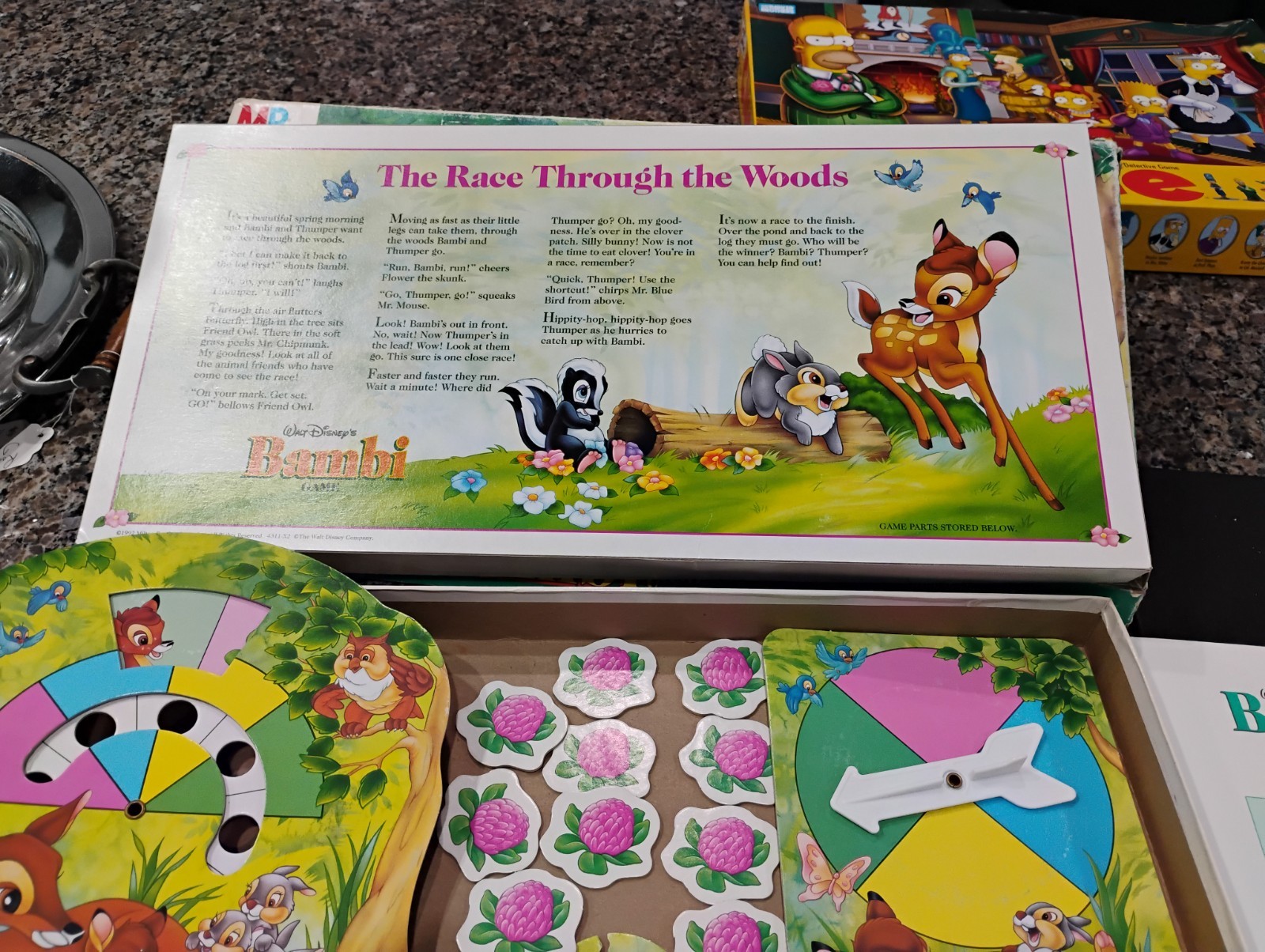 1992 Walt Disney Bambi Board Game