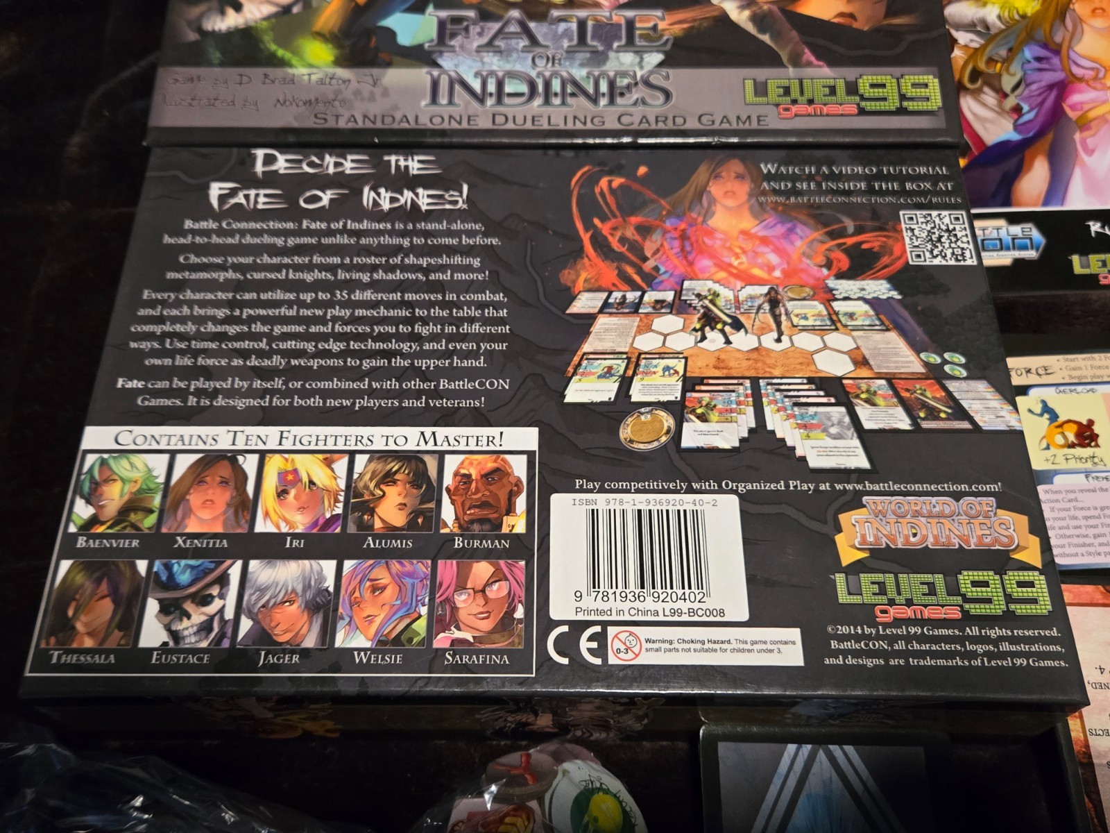 BATTLE CON Fate of the Indines Standalone Dueling Card Game Complete