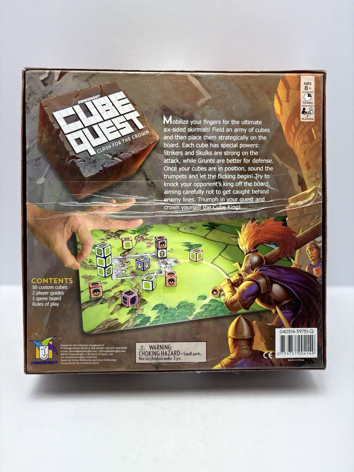 CUBE QUEST Clash For The Crown Game Gamewright COMPLETE