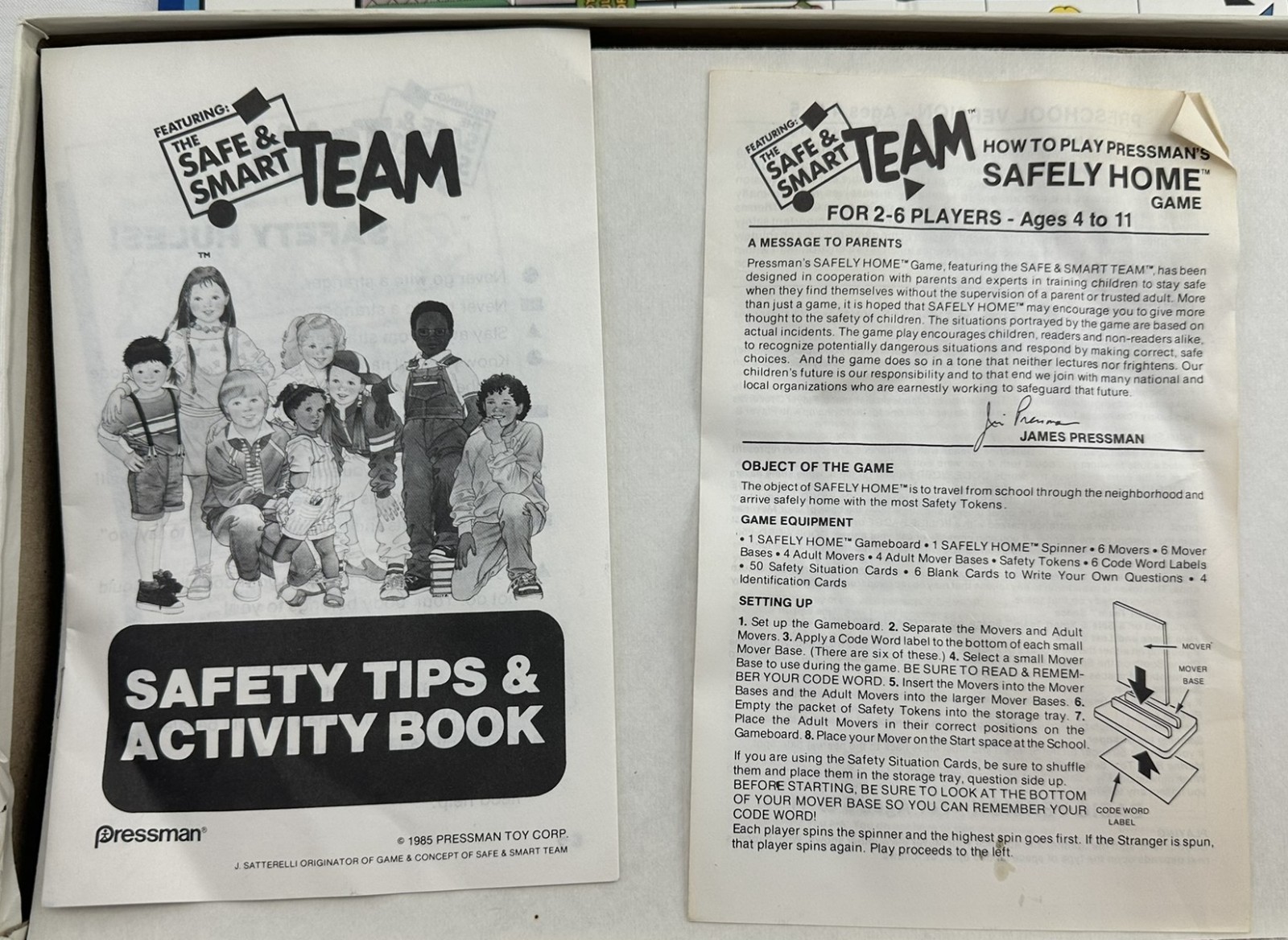 1985 Safely Home Game by Pressman Complete in Very Good Condition FREE SHIPPING